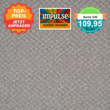 Girloon Santa 530 – Feinst-Velours Teppichboden in 2 m Breite mit samtiger Oberfläche